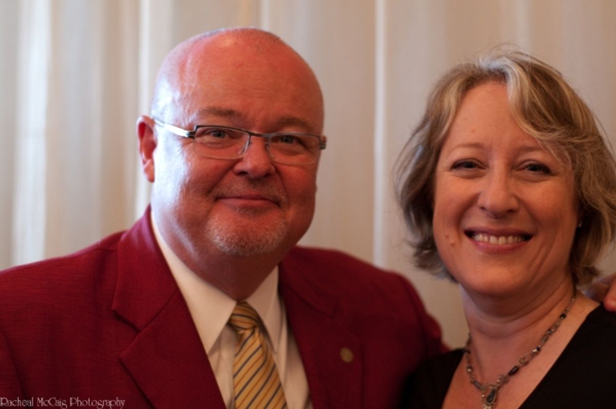 Councellor Kyle Rae & The St Lawrence Centre's Carol Henderson at 